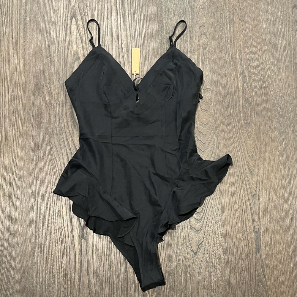 NWT Skims Soot Silk Teddy - Size XXS